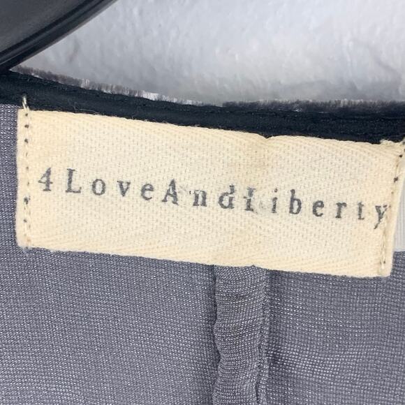 Johnny Was 4 Love & Liberty Velvet Kimono Size XS Blue oversized Embroidered - Picture 6 of 8